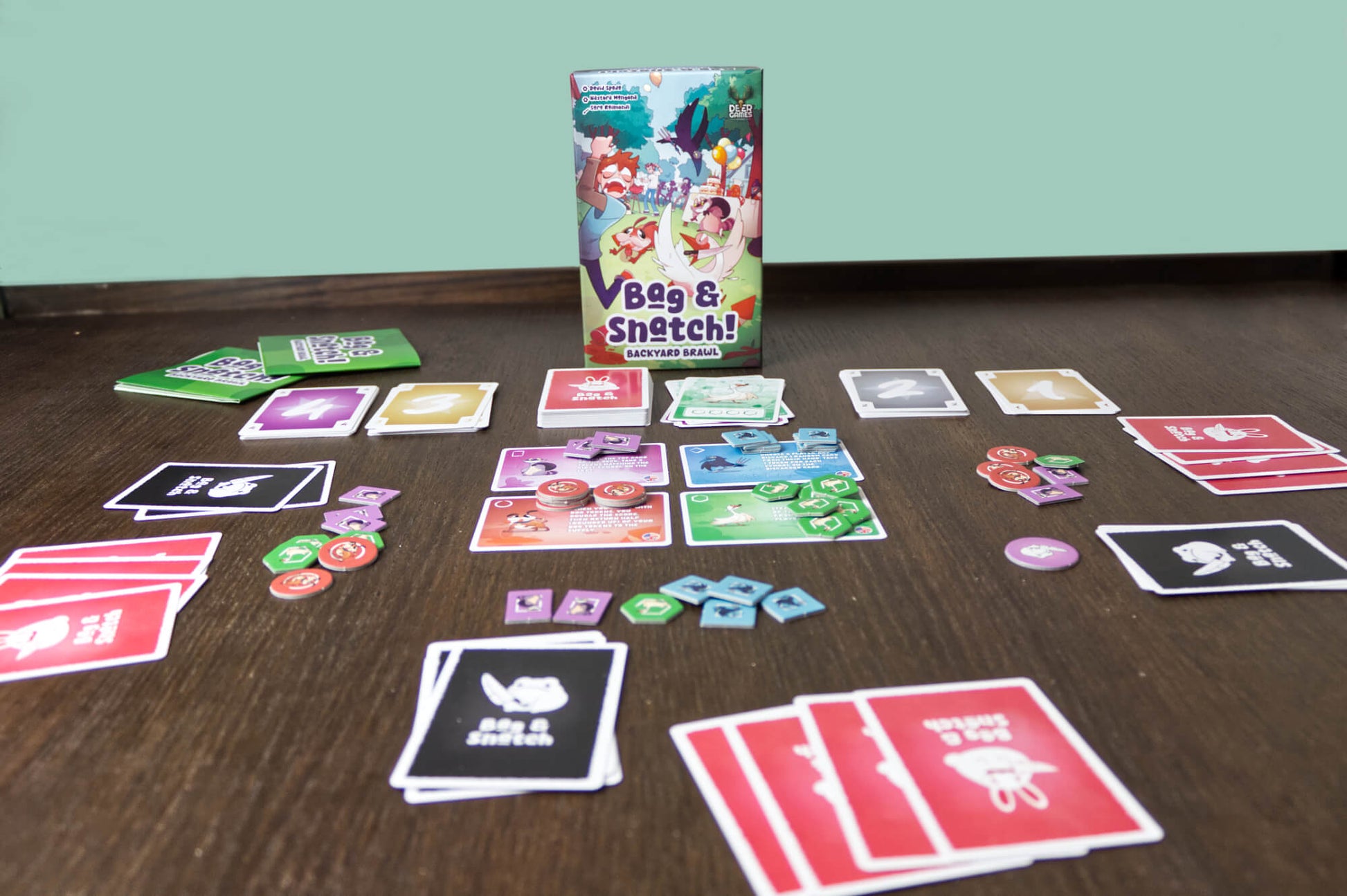 Bag & Snatch Backyard Brawl setup di gioco e cover box