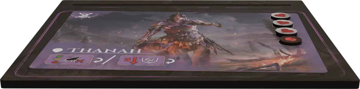 A Firesiege hero player board